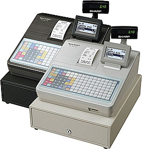 Registrierkasse Sharp XE-A217 in lichtgrau oder anthrazit
